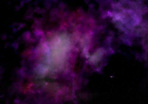 Far being shone nebula and star field against space. Elements of this image furnished by NASA.