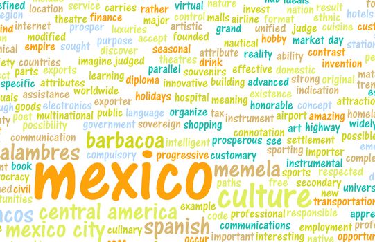 Mexico as a Country Abstract Art Concept