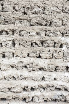 White Brick Wall. Grungy white concrete wall background