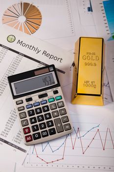 Financial indicators,Chart,Gold bar