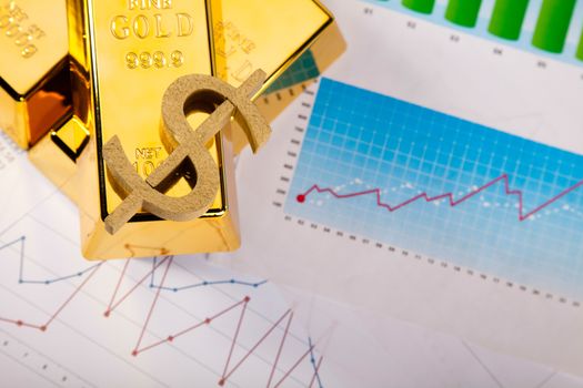 Money, coins and gold, ambient financial concept