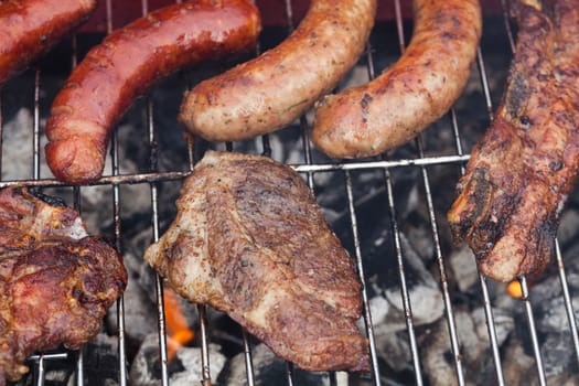 BBQ, Grilling time, bright colorful vivid theme