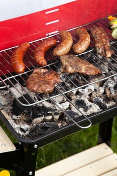 BBQ, Grilling time, bright colorful vivid theme