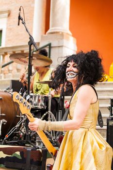 VENICE, ITALY - MAY, 06: Concert during the vernissage of British National Pavilion at the 56th Art exhibition of Venice biennale 2013 on 29, May 2013