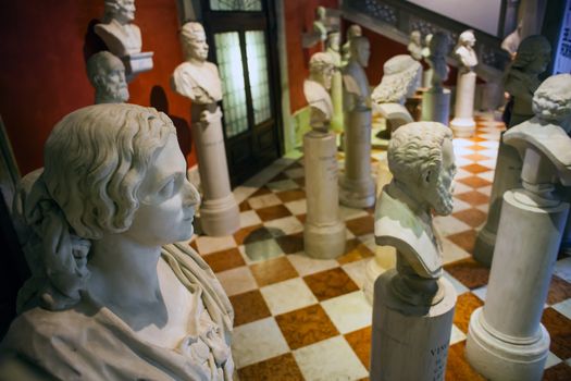 View of Italian half length artists, Venice