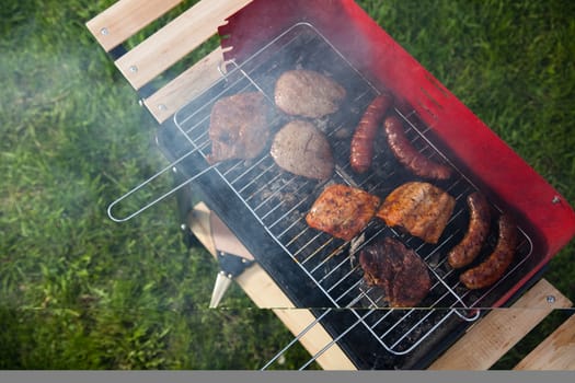 Grilling time, Grill, bright colorful vivid theme