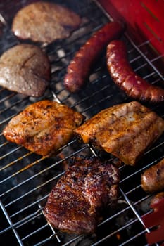 Grilling time, Grill, bright colorful vivid theme