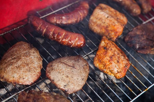 Grilling time, Grill, bright colorful vivid theme
