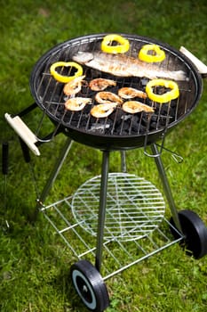 Grilling time, Grill, bright colorful vivid theme