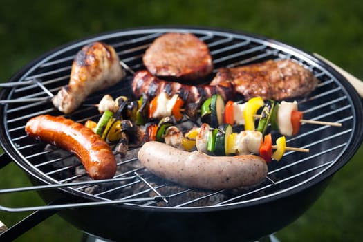 Grilling time, Grill, bright colorful vivid theme