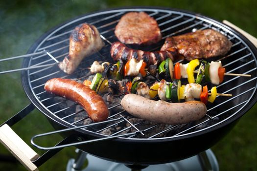 Grilling time, Grill, bright colorful vivid theme