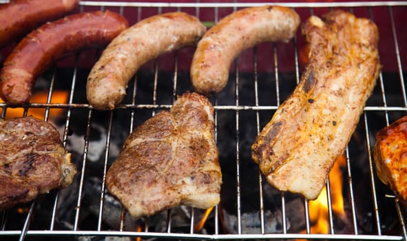 Barbecue, bright colorful vivid theme
