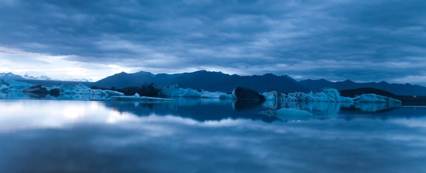 Lake iceland, bright colorful vivid theme