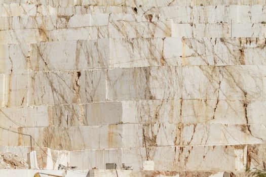 Photo of white marble quarry in Thassos, Greece