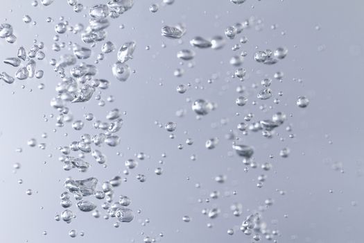 Photo of the clean water with bubbles