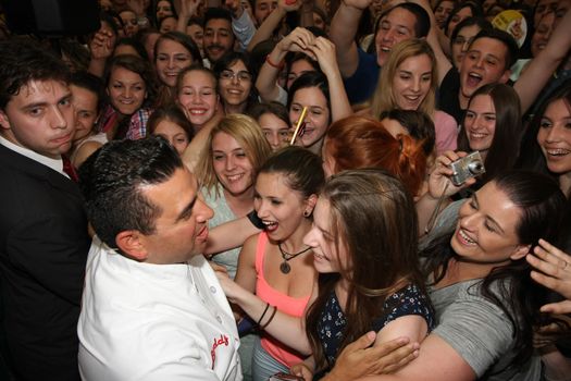 Cake boss Buddy Valastro,the star of TLC channel, with his fans, on 1 June 2015,in shopping center Usce in Belgrade,Serbia,promoting new programs and new season of the Cake boss tv show