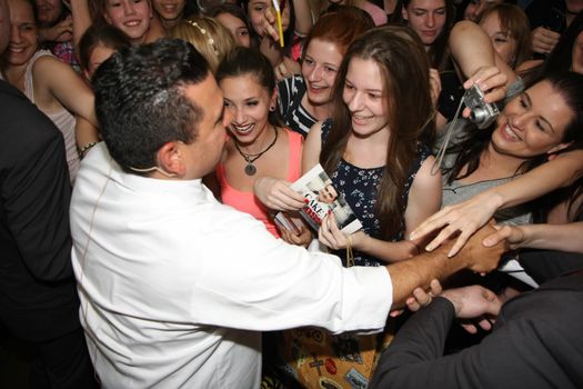 Cake boss Buddy Valastro,the star of TLC channel, with his fans, on 1 June 2015,in shopping center Usce in Belgrade,Serbia,promoting new programs and new season of the Cake boss tv show