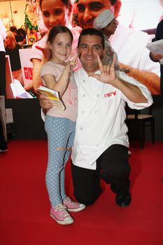 Cake boss Buddy Valastro,the star of TLC channel, little girl fun, on 1 June 2015,in shopping center Usce in Belgrade,Serbia,promoting new programs and new season of the Cake boss tv show