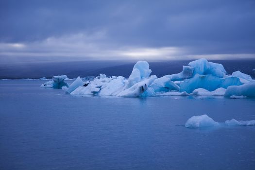Lake iceland, bright colorful vivid theme
