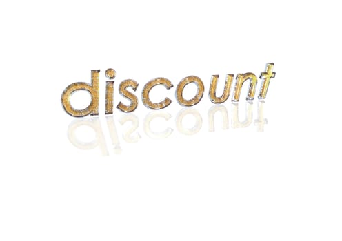 Word discount made from many percentage symbols.
