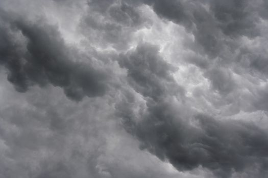 Shot of the dark ominous clouds - rainy clouds