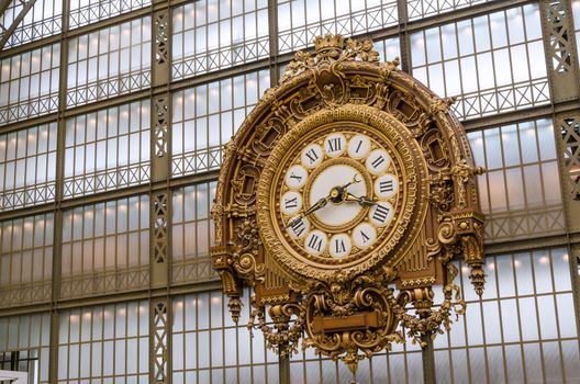 Musee d'Orsay Clock (Orsay Museum) in Paris, France. 