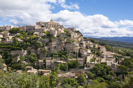 Famous Gordes medieval village in Southern France (Provence) 