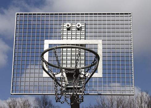 A basket in steel