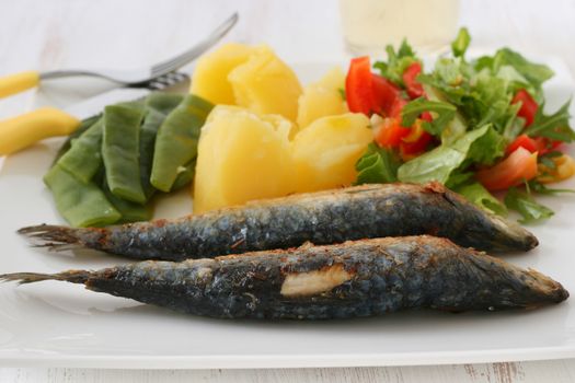 sardines on dish