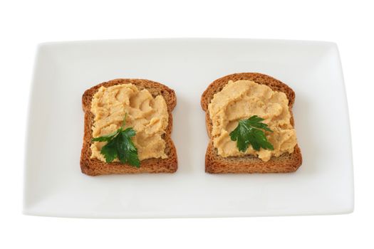 toasts with pate