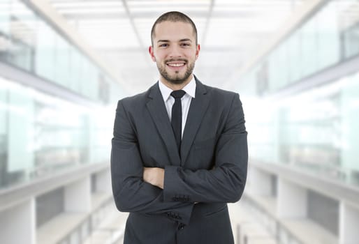 young business man portrait at the office