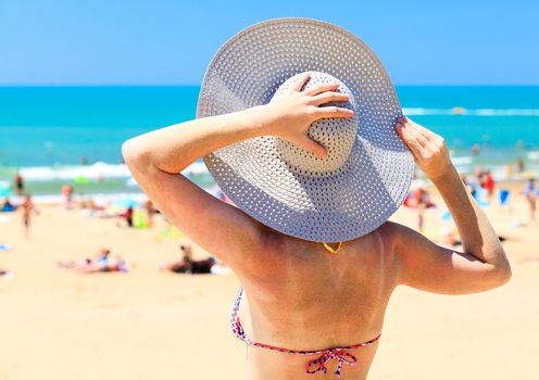 Woman on a beach