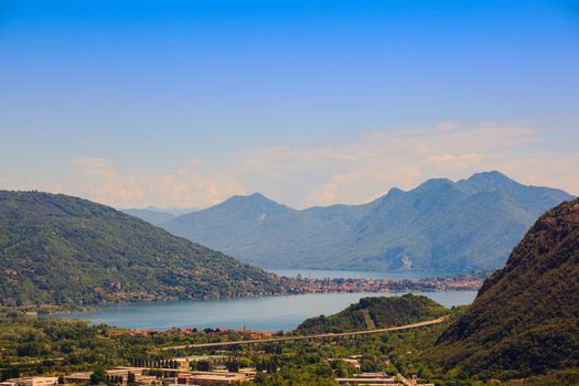 View of Maggiore lake from Arzo (Verbania), Italy