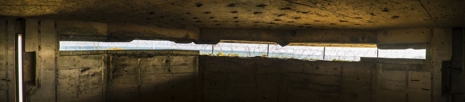 german bunjer at Point du Hoc in Normandy, France