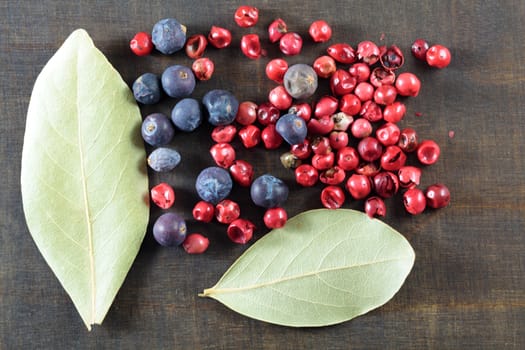 Different spice berries.