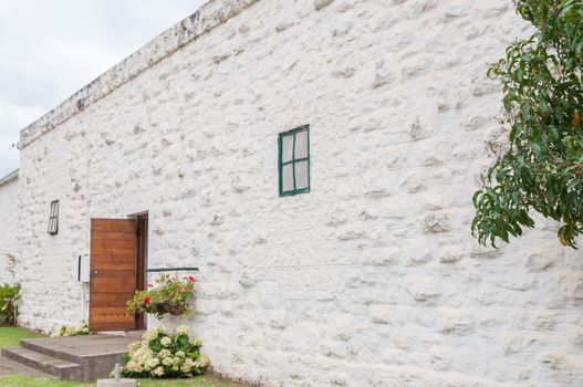 Old jail in Riversdale in the Western Cape Province of South Africa. Now used as a coffee shop