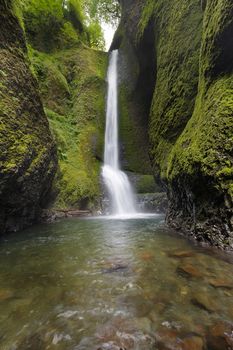 Lower Oneonta Falls at Columbia River Gorge National Scenic Forest in Oregon