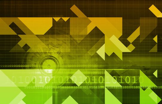 Technology Background as a Digital Abstract Art