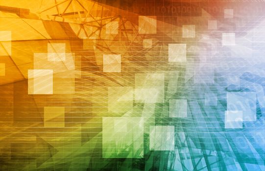 Computer Science as a Abstract Background Art