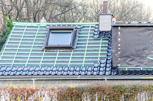 Modernization, insulation roof and installation of a roof window.