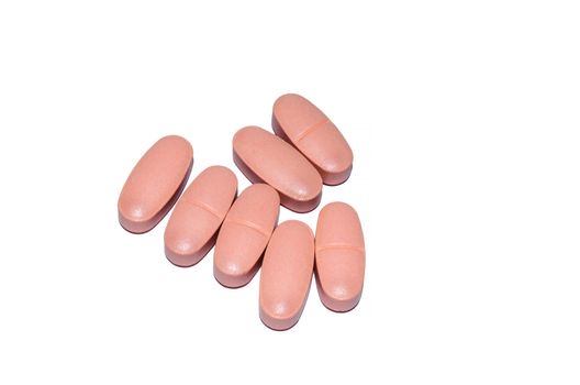 Several tablets against a white background
