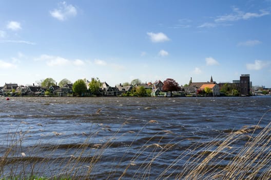 Zaandijk village in Zaanse Schans, Netherlands.