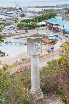 MOSSELBAY, SOUTH AFRICA - DECEMBER 30, 2014: Padrao at the Dias Museum overlooking the harbour and Munro Bay