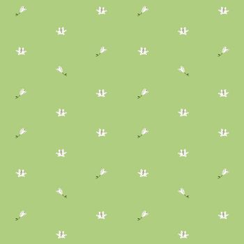 Lilies sparse pattern over light green