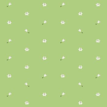 Lilies sparse pattern over light green