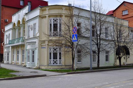 House of the architect K.P. Chakin. Architectural monument of the 19th eyelid. Tyumen, Russia