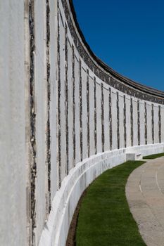 Tyne Cot World War One Cemetery, the largest British War cemetery in the world in Passendale, Belgium