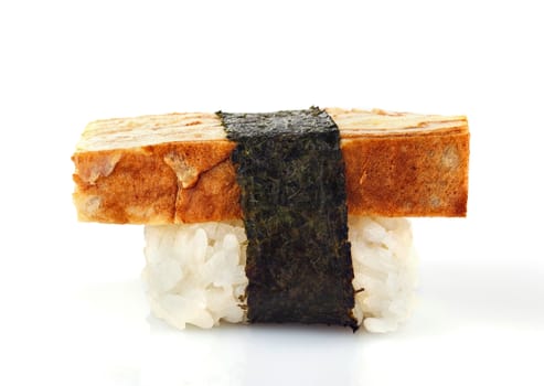 japanese sushi isolated  on white