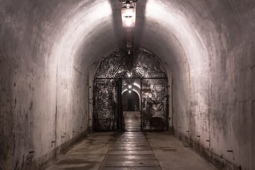 old military shelter abandoned to decay and neglect of the time