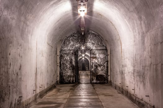 old military shelter abandoned to decay and neglect of the time